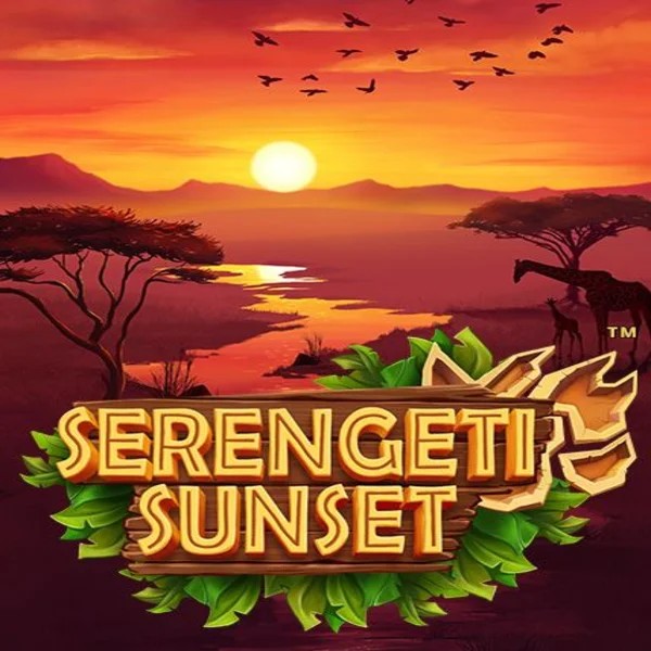 Serengeti Sunset online game logo by Skywind Group on vauhdikas-casinos.fi